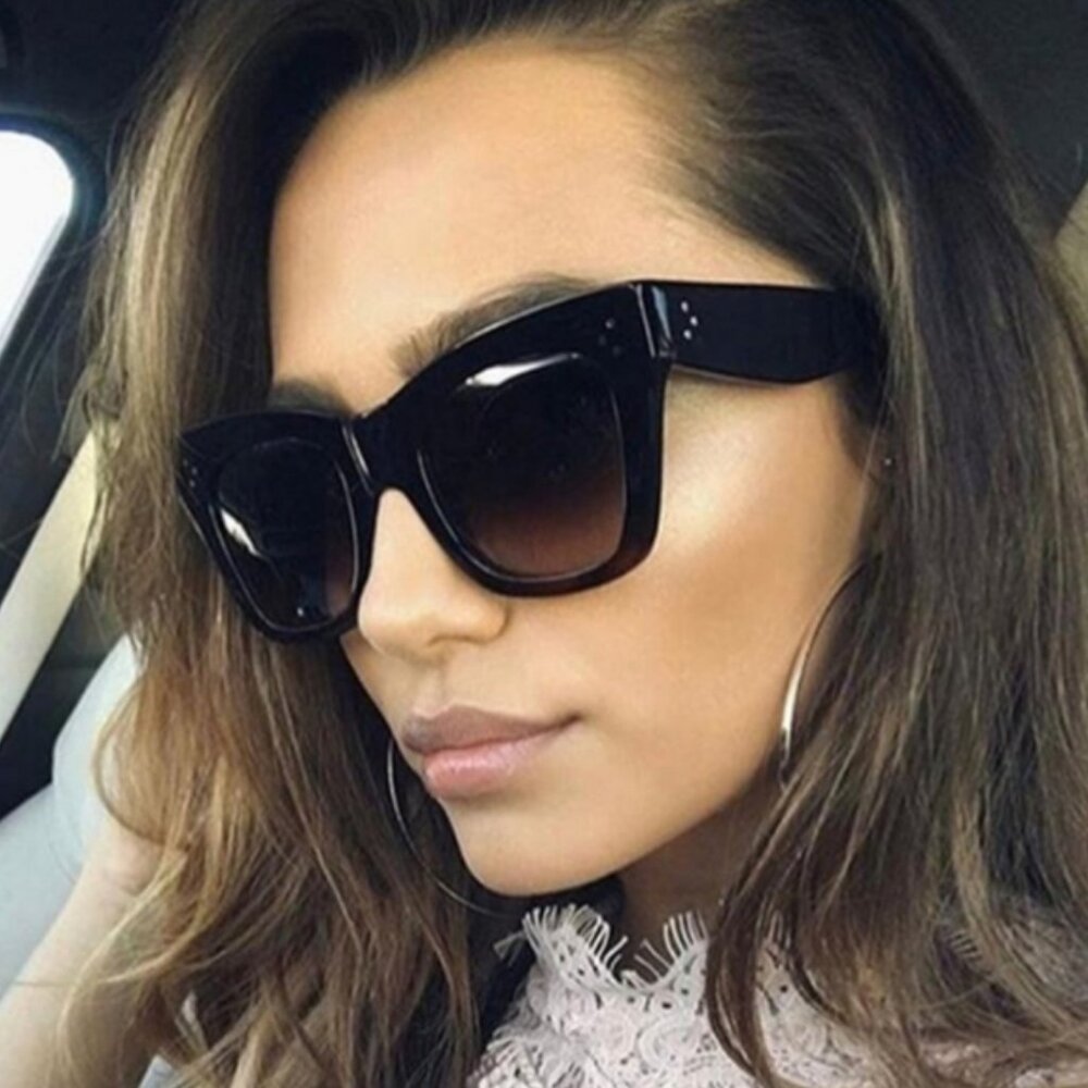 Classic Black Square Women's Sunglasses